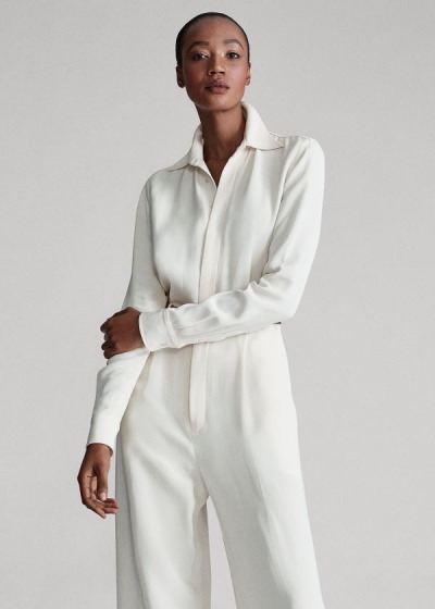 Ralph Lauren Asher Crepe Jumpsuit Dame Danmark (LTXGK5148)